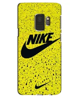 Чехол для Samsung Galaxy S9 (G960) с картинкой «Желтый текстурный Nike»