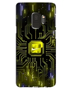 Чехол для Samsung Galaxy S9 (G960) с картинкой «Nike — золотая искра»