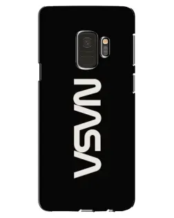 Чехол для Samsung Galaxy S9 (G960) с картинкой «NASA — вертикальный логотип»