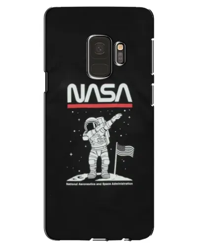 Чехол для Samsung Galaxy S9 (G960) с картинкой «NASA — шагаем по Луне»