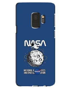 Чехол для Samsung Galaxy S9 (G960) с картинкой «NASA — лунная миссия»