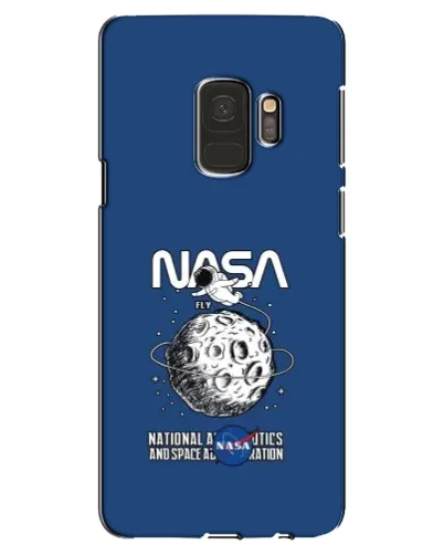 Чехол для Samsung Galaxy S9 (G960) с картинкой «NASA — лунная миссия»
