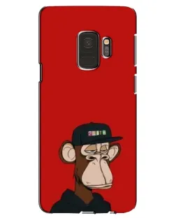 Чохол для Samsung Galaxy S9 (G960) з картинкою «Bored Ape — червоний фон»