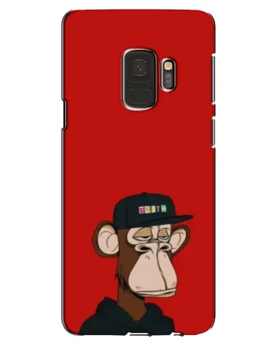 Чехол для Samsung Galaxy S9 (G960) с картинкой «Bored Ape — красный фон» Чехол для Samsung Galaxy S9 (G960) с картинкой «Bored Ape — красный фон»