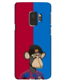 Чехол для Samsung Galaxy S9 (G960) с картинкой «Bored Ape — фанат Барсы»