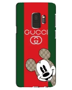 Чехол для Samsung Galaxy S9 (G960) с картинкой «Gucci — полосы и Микки»