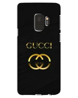 Чехол для Samsung Galaxy S9 (G960) с картинкой «Золотой логотип Gucci»