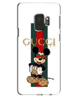 Чехол для Samsung Galaxy S9 (G960) с картинкой «Микки Маус Gucci — полосы»