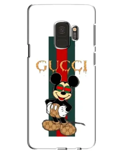 Чехол для Samsung Galaxy S9 (G960) с картинкой «Микки Маус Gucci — полосы»