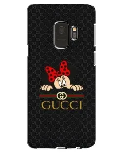 Чехол для Samsung Galaxy S9 (G960) с картинкой «Минни Маус Gucci — черный»