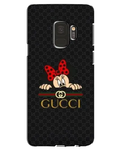 Чехол для Samsung Galaxy S9 (G960) с картинкой «Минни Маус Gucci — черный»
