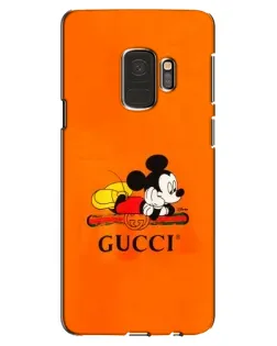 Чехол для Samsung Galaxy S9 (G960) с картинкой «Микки Маус Gucci — оранж»