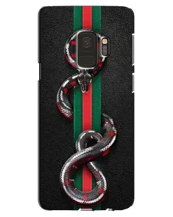 Чехол для Samsung Galaxy S9 (G960) с картинкой «Gucci — змея на полосе»