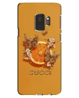Чехол для Samsung Galaxy S9 (G960) с картинкой «Gucci — золотые бабочки»
