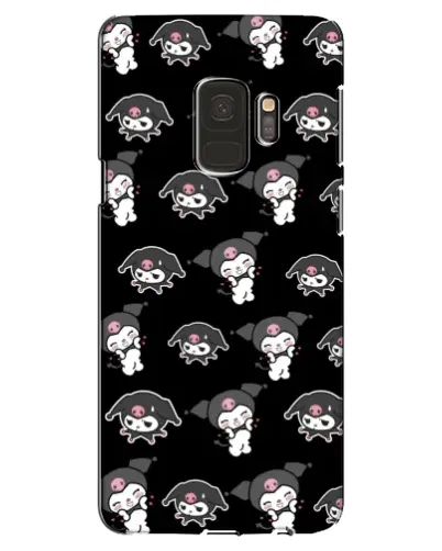 Чехол для Samsung Galaxy S9 (G960) с картинкой «Черный паттерн Kuromi»