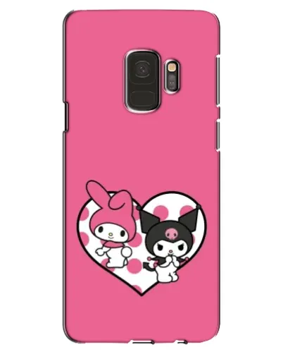 Чехол для Samsung Galaxy S9 (G960) с картинкой «Kuromi и My Melody»