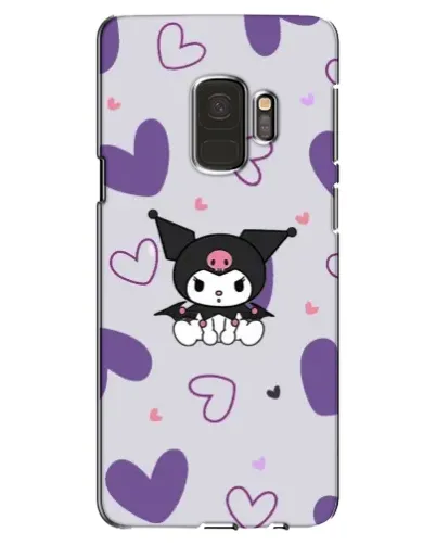 Чехол для Samsung Galaxy S9 (G960) с картинкой «Kuromi и лавандовые сердца»