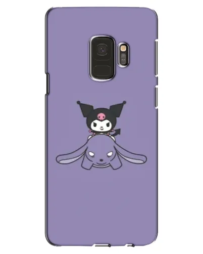Чехол для Samsung Galaxy S9 (G960) с картинкой «Kuromi на лиловом фоне»