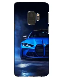 Чехол для Samsung Galaxy S9 (G960) с картинкой «Голубая BMW M4»