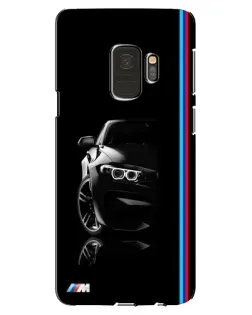 Чехол для Samsung Galaxy S9 (G960) с картинкой «Силуэт BMW в темноте»
