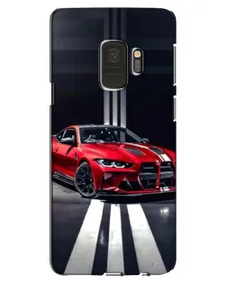 Чехол для Samsung Galaxy S9 (G960) с картинкой «Красная BMW на дороге»