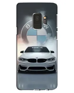 Чехол для Samsung Galaxy S9 (G960) с картинкой «BMW в белом дыму»