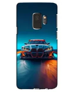 Чехол для Samsung Galaxy S9 (G960) с картинкой «BMW — огни неона»