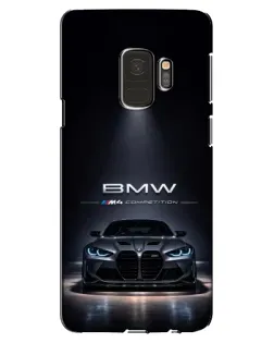 Чехол для Samsung Galaxy S9 (G960) с картинкой «BMW сквозь ночной город»