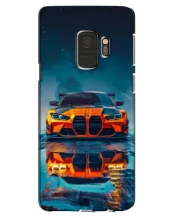 Чехол для Samsung Galaxy S9 (G960) с картинкой «BMW — золотая эмблема»