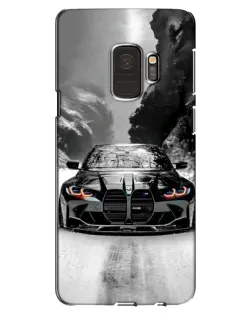 Чехол для Samsung Galaxy S9 (G960) с картинкой «BMW — акварельный дрифт»