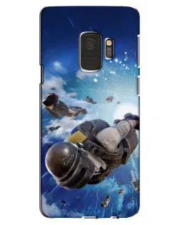 Чехол для Samsung Galaxy S9 (G960) с картинкой «Десант PUBG — прыжок»