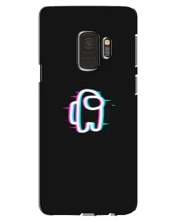 Чехол для Samsung Galaxy S9 (G960) с картинкой «Among Us неон»