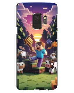 Чехол для Samsung Galaxy S9 (G960) с картинкой «Стив на ферме» Чехол для Samsung Galaxy S9 (G960) с картинкой «Стив на ферме»