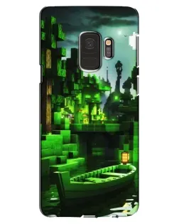 Чехол для Samsung Galaxy S9 (G960) с картинкой «Minecraft лесной пейзаж»