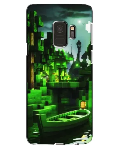 Чехол для Samsung Galaxy S9 (G960) с картинкой «Minecraft лесной пейзаж»
