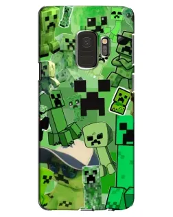 Чехол для Samsung Galaxy S9 (G960) с картинкой «Криперы Minecraft»
