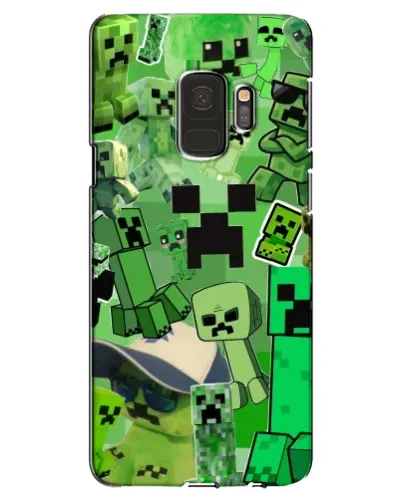 Чехол для Samsung Galaxy S9 (G960) с картинкой «Криперы Minecraft»