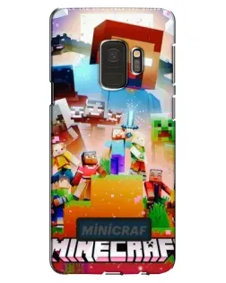 Чехол для Samsung Galaxy S9 (G960) с картинкой «Minecraft герои игры»