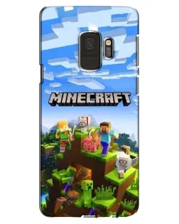 Чехол для Samsung Galaxy S9 (G960) с картинкой «Minecraft классический мир»