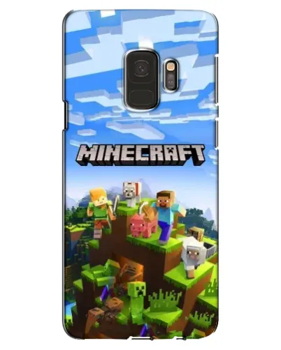 Чехол для Samsung Galaxy S9 (G960) с картинкой «Minecraft классический мир»
