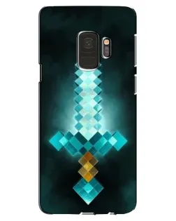 Чехол для Samsung Galaxy S9 (G960) с картинкой «Алмазный меч неон»