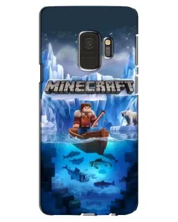 Чехол для Samsung Galaxy S9 (G960) с картинкой «Minecraft ледяной мир»