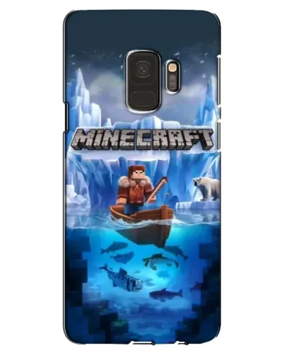 Чехол для Samsung Galaxy S9 (G960) с картинкой «Minecraft ледяной мир»