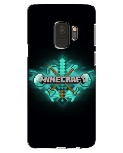 Чехол для Samsung Galaxy S9 (G960) с картинкой «Minecraft Diamond лого»