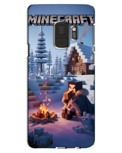 Чехол для Samsung Galaxy S9 (G960) с картинкой «Зимний Minecraft»
