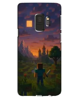 Чехол для Samsung Galaxy S9 (G960) с картинкой «Стив у башни»