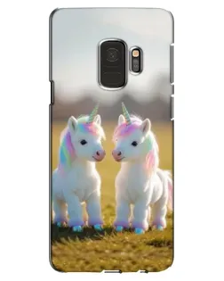 Чехол для Samsung Galaxy S9 (G960) с картинкой «Пара единорогов»