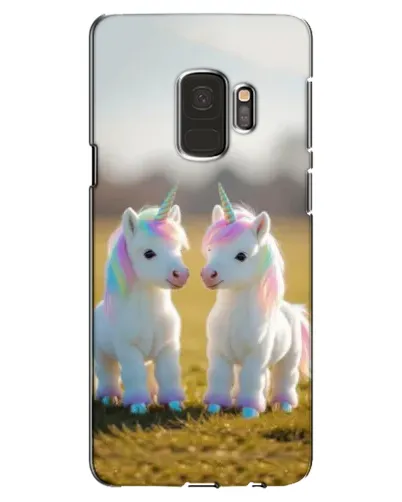 Чехол для Samsung Galaxy S9 (G960) с картинкой «Пара единорогов»