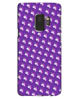 Чехол для Samsung Galaxy S9 (G960) с картинкой «Единороги на фиолетовом»