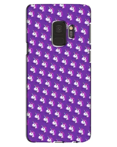Чехол для Samsung Galaxy S9 (G960) с картинкой «Единороги на фиолетовом»